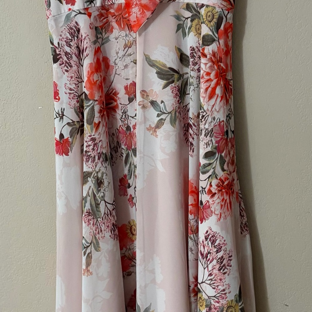 Eliza J Pink, peach and‎ White Floral prom , formal Dress size 12 - Picture 11 of 13